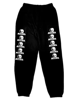 Skull Skates Side Logo Sweatpants - Black