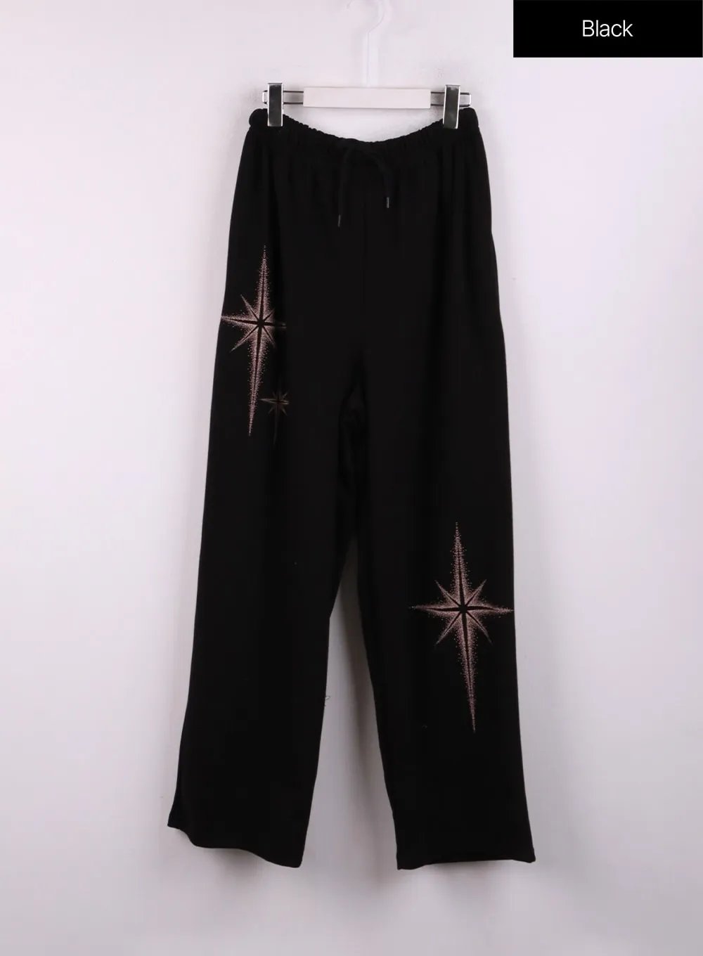 Star Print Straight Leg Sweatpants CJ429