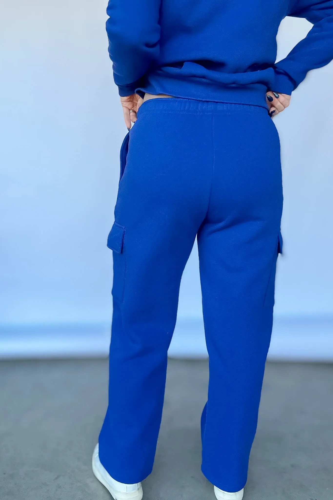 Straight Leg Royal Fleece Cargo Sweatpants