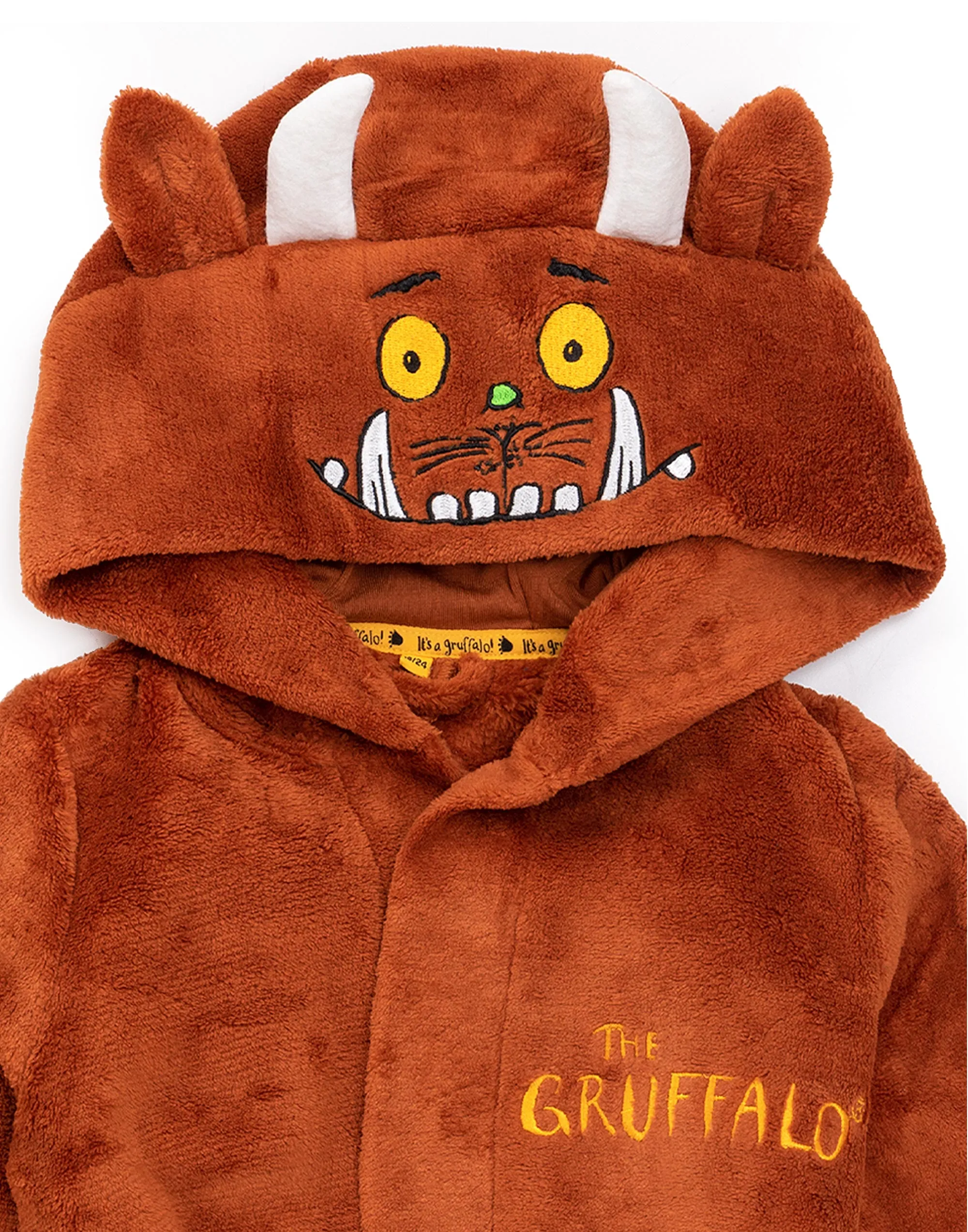 The Gruffalo Dressing Gown For Kids Fluffy Character Bathrobe