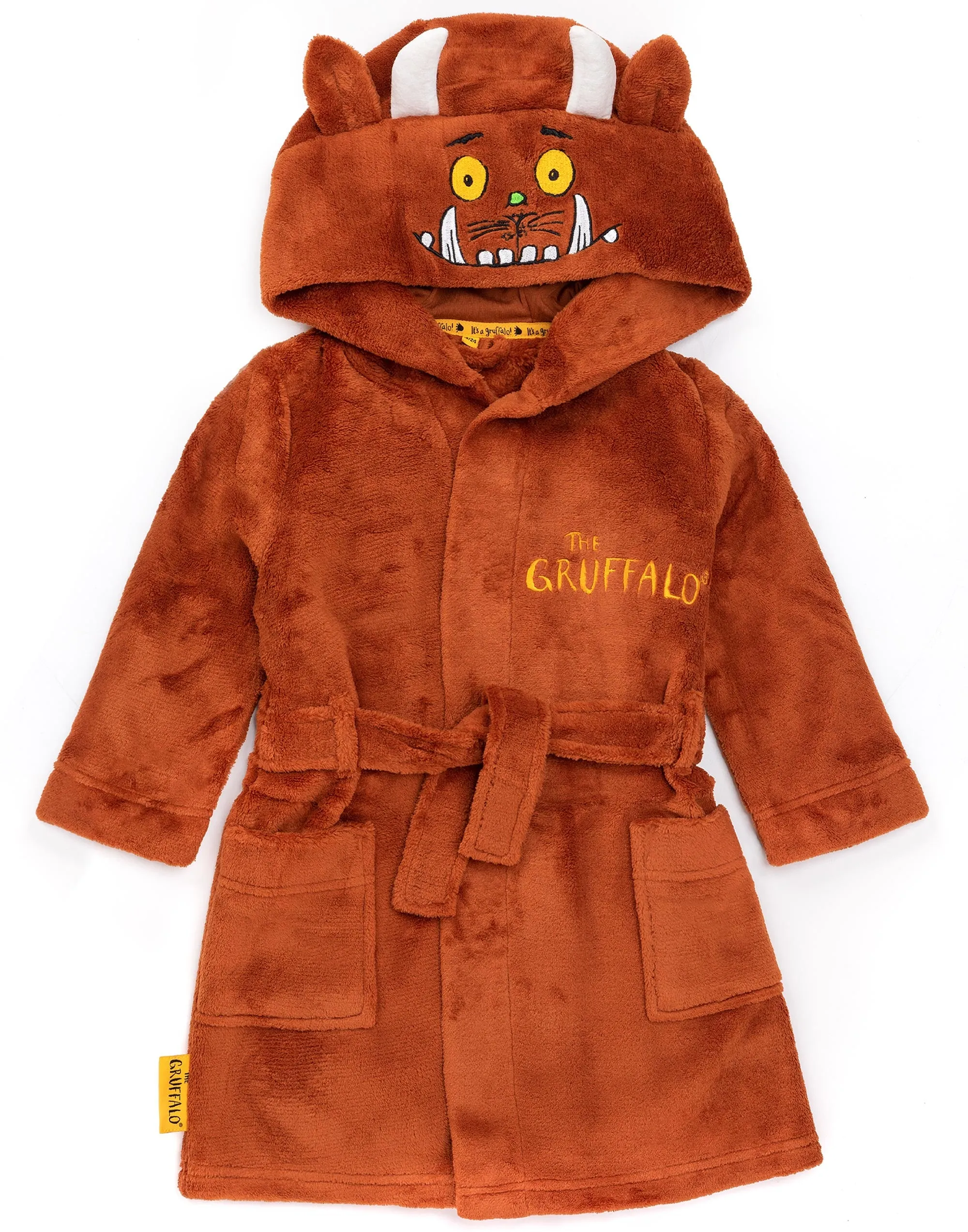 The Gruffalo Dressing Gown For Kids Fluffy Character Bathrobe