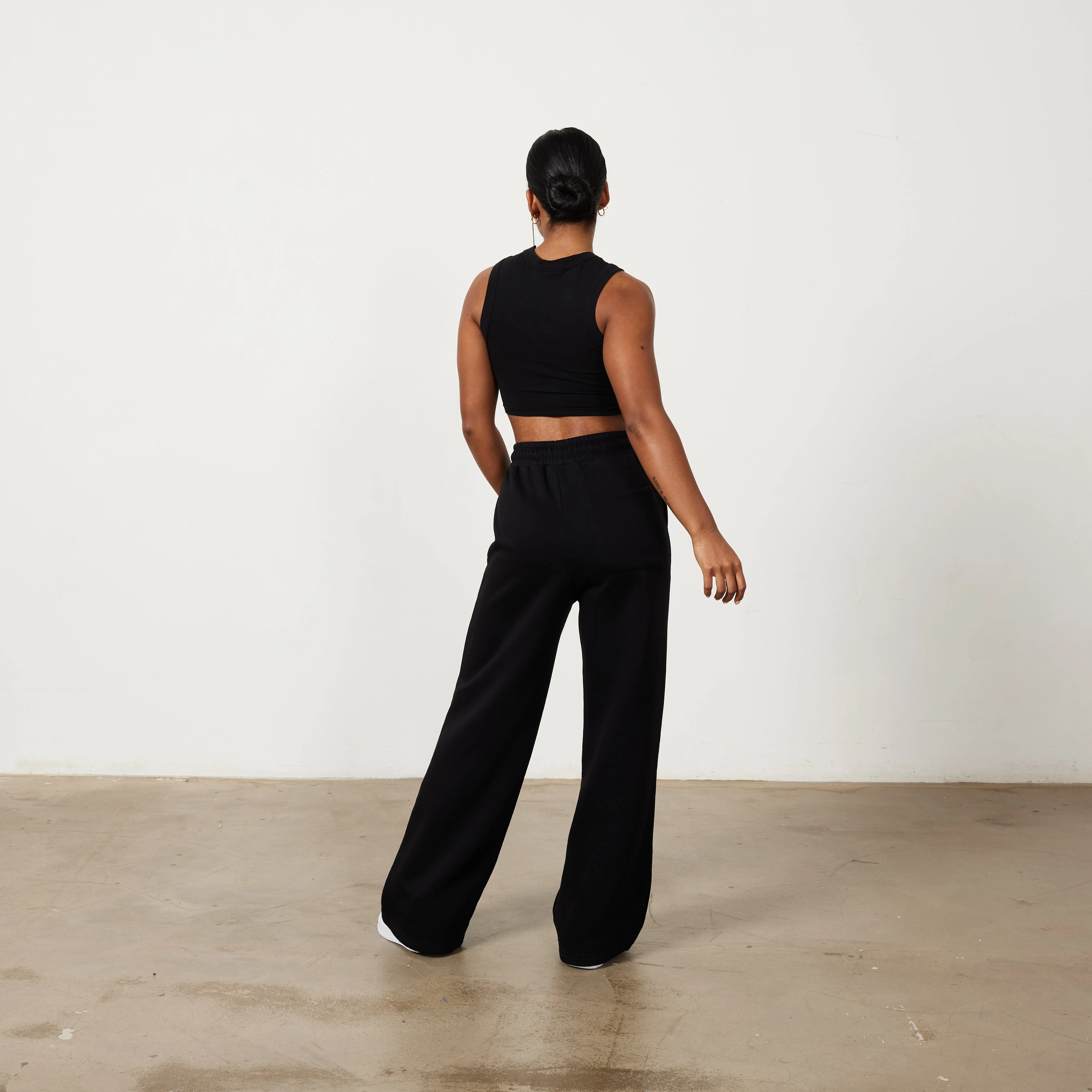 Vanquish Jet Black Rejuvenate Wide Leg Oversized Sweatpants