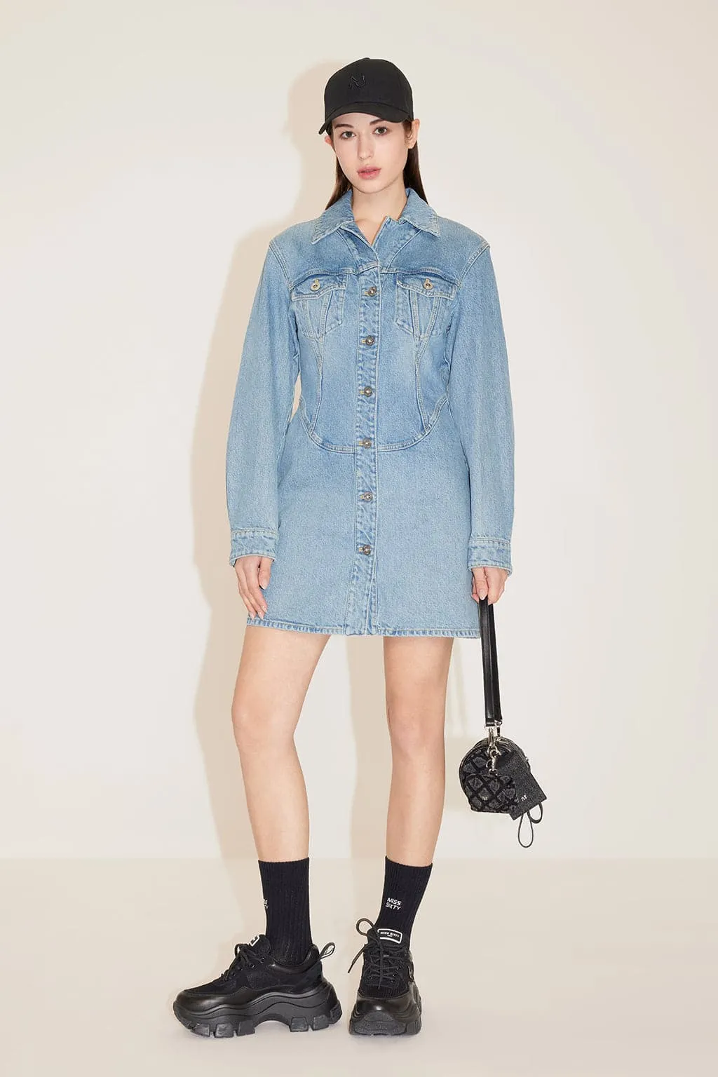 Vintage A-Line Denim Dress