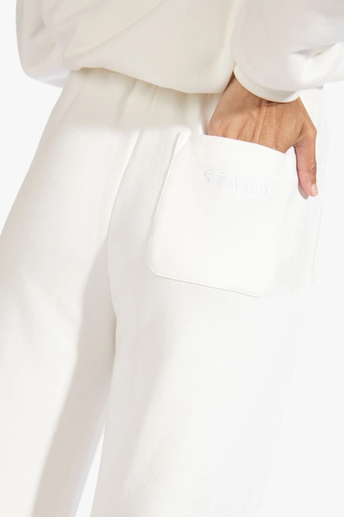 WIDE LEG SWEATPANTS | IVORY