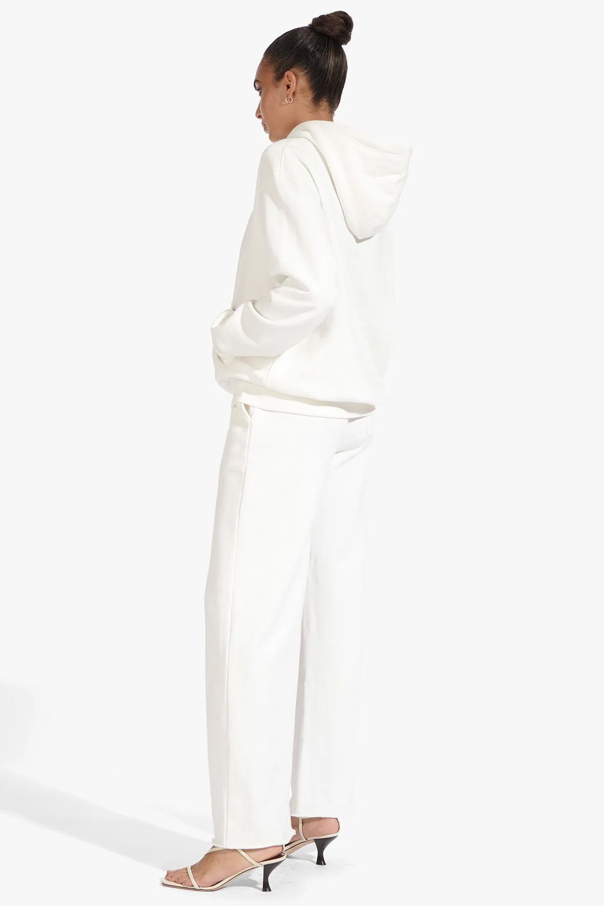 WIDE LEG SWEATPANTS | IVORY