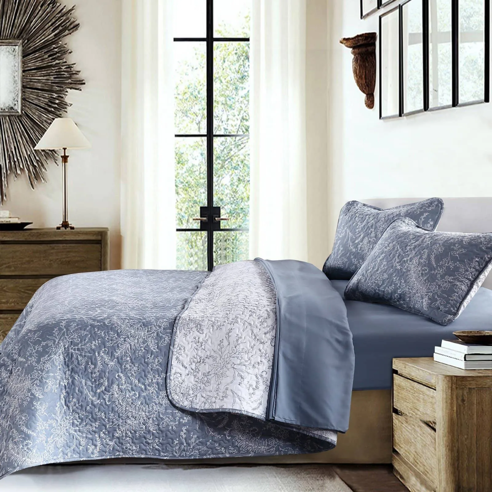 Winter Brush Reversible Quilt Set