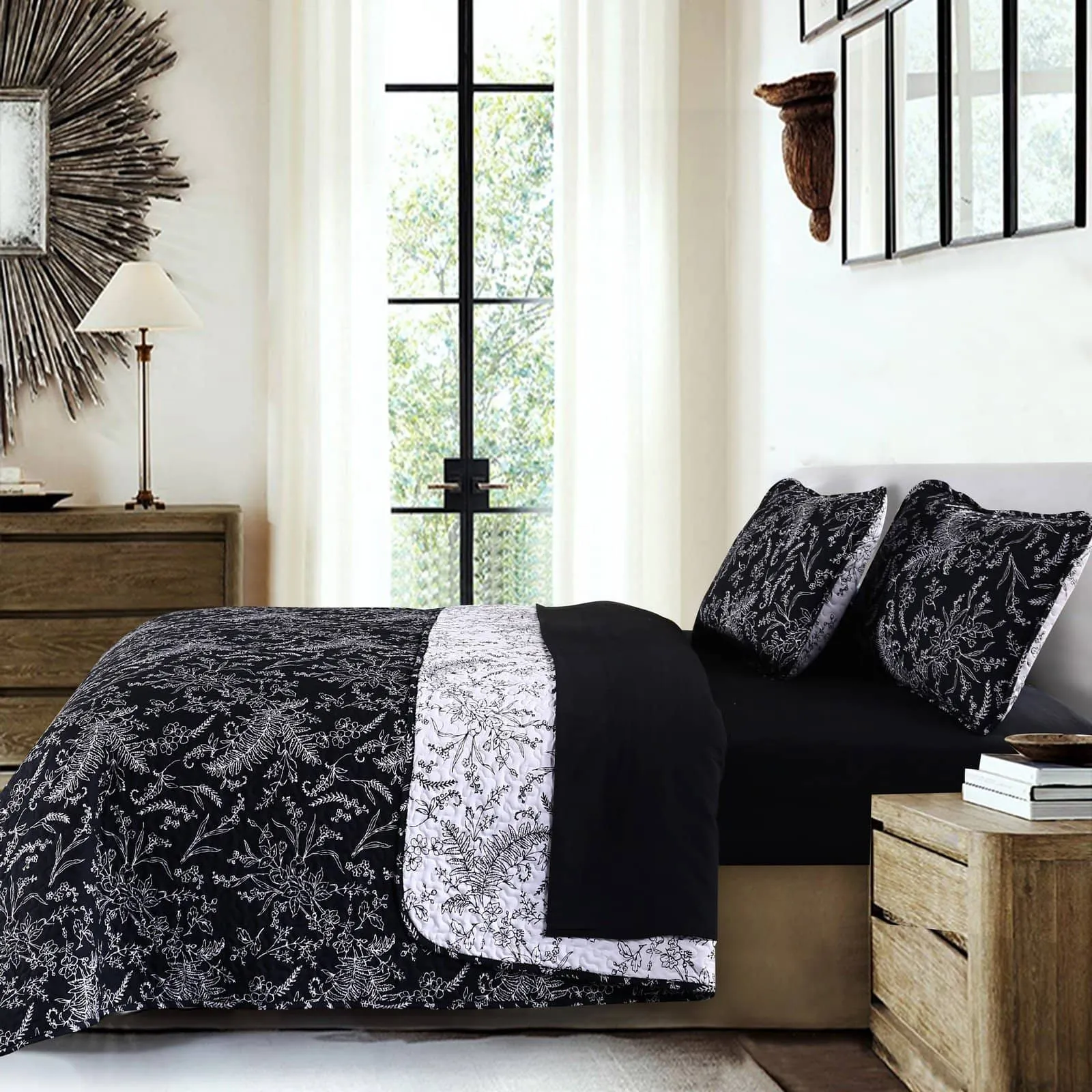 Winter Brush Reversible Quilt Set