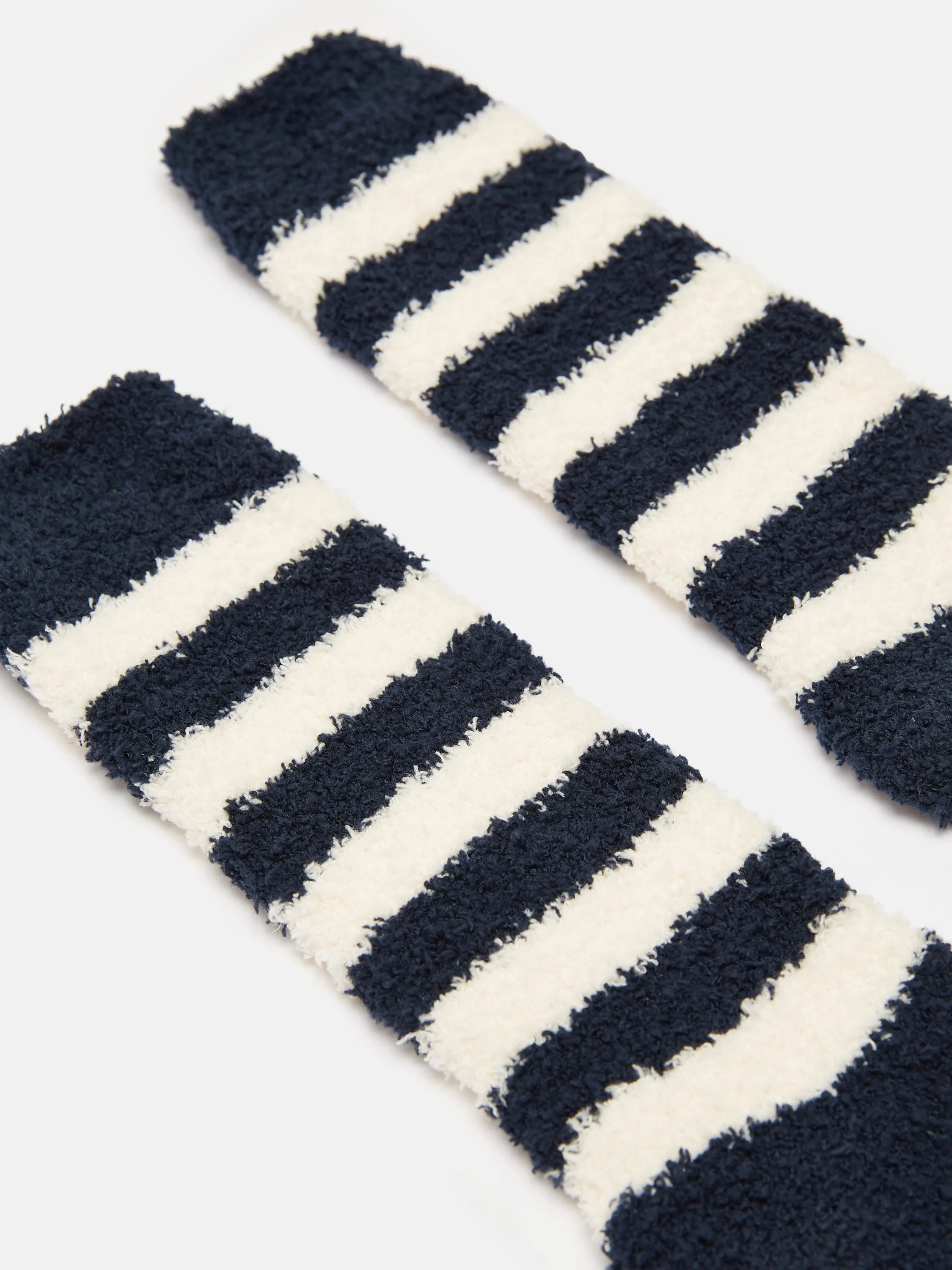 Women's Fluffy Navy Socks (size 4-8)